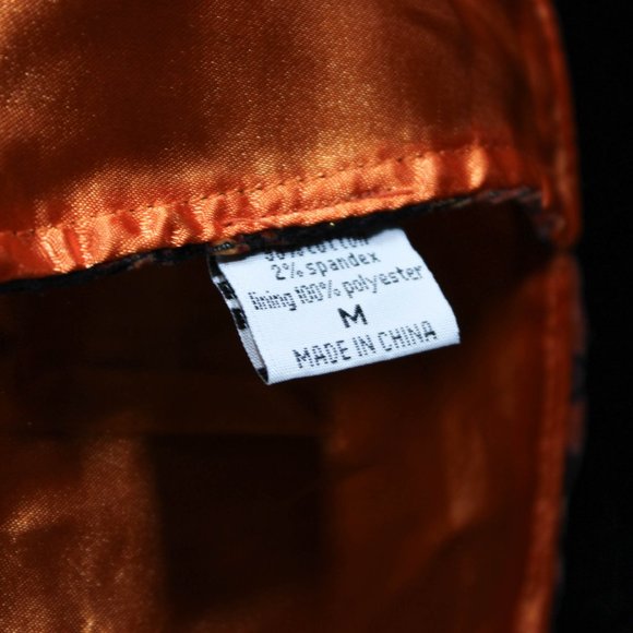 Retro Arthur Fleck Inspired Burnt Orange Paisley Sateen Tie Back Vest Cosplay - Picture 7 of 7